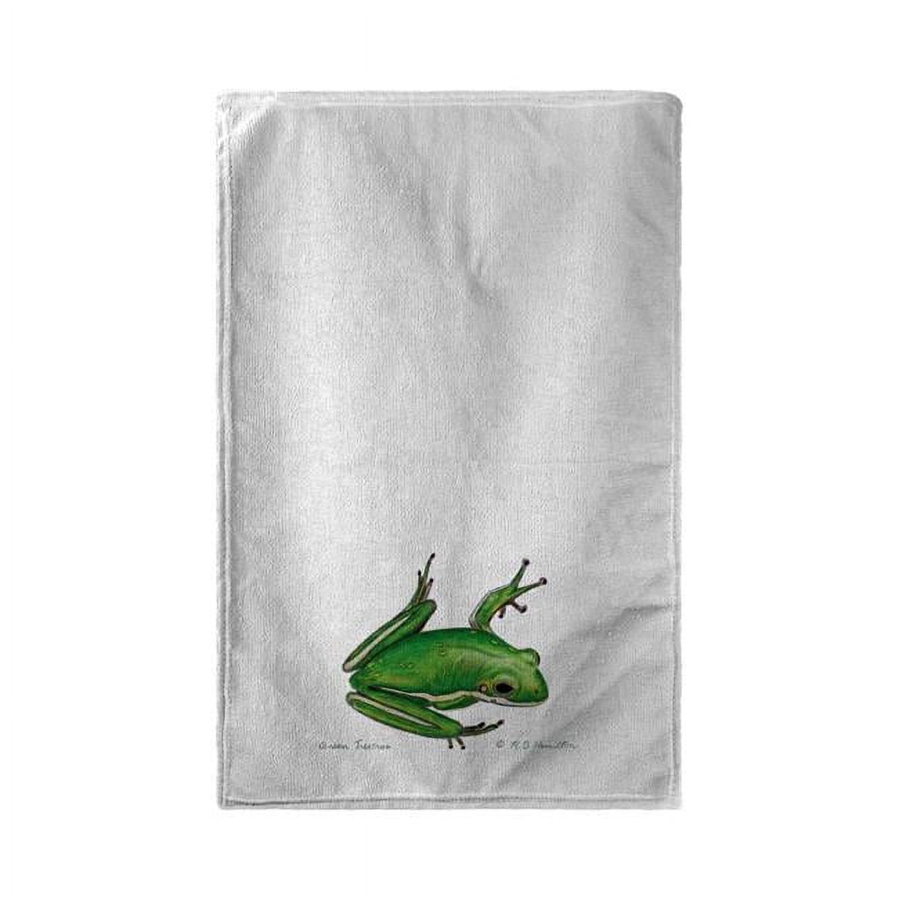 Green Treefrog Beach Towel - 30 x 50 in.