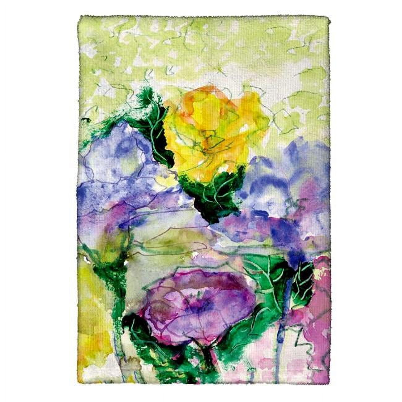 Picture of Betsy Drake KT390 Watercolor Garden Kitchen Towel