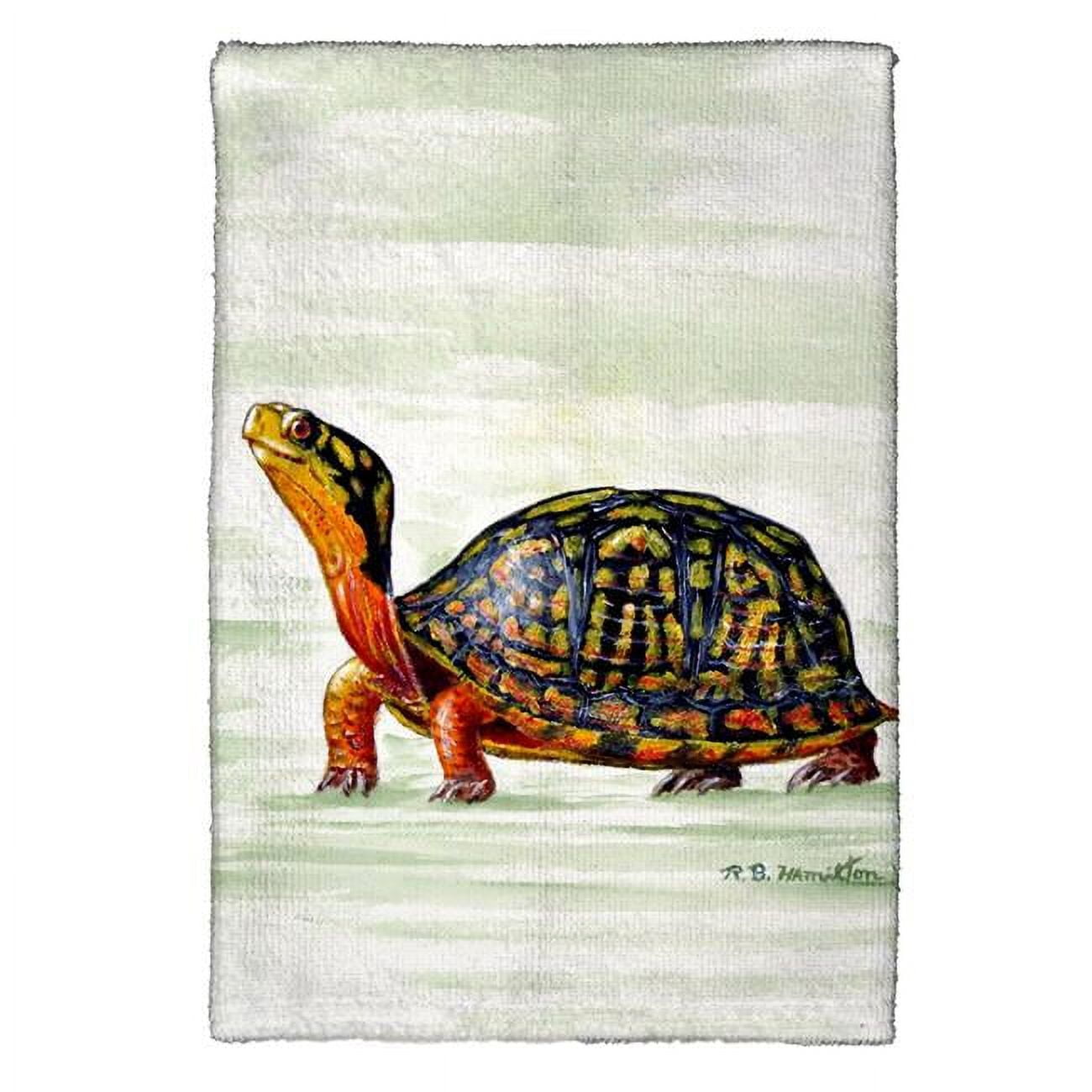 Picture of Betsy Drake KT491 Happy Turtle Kitchen Towel