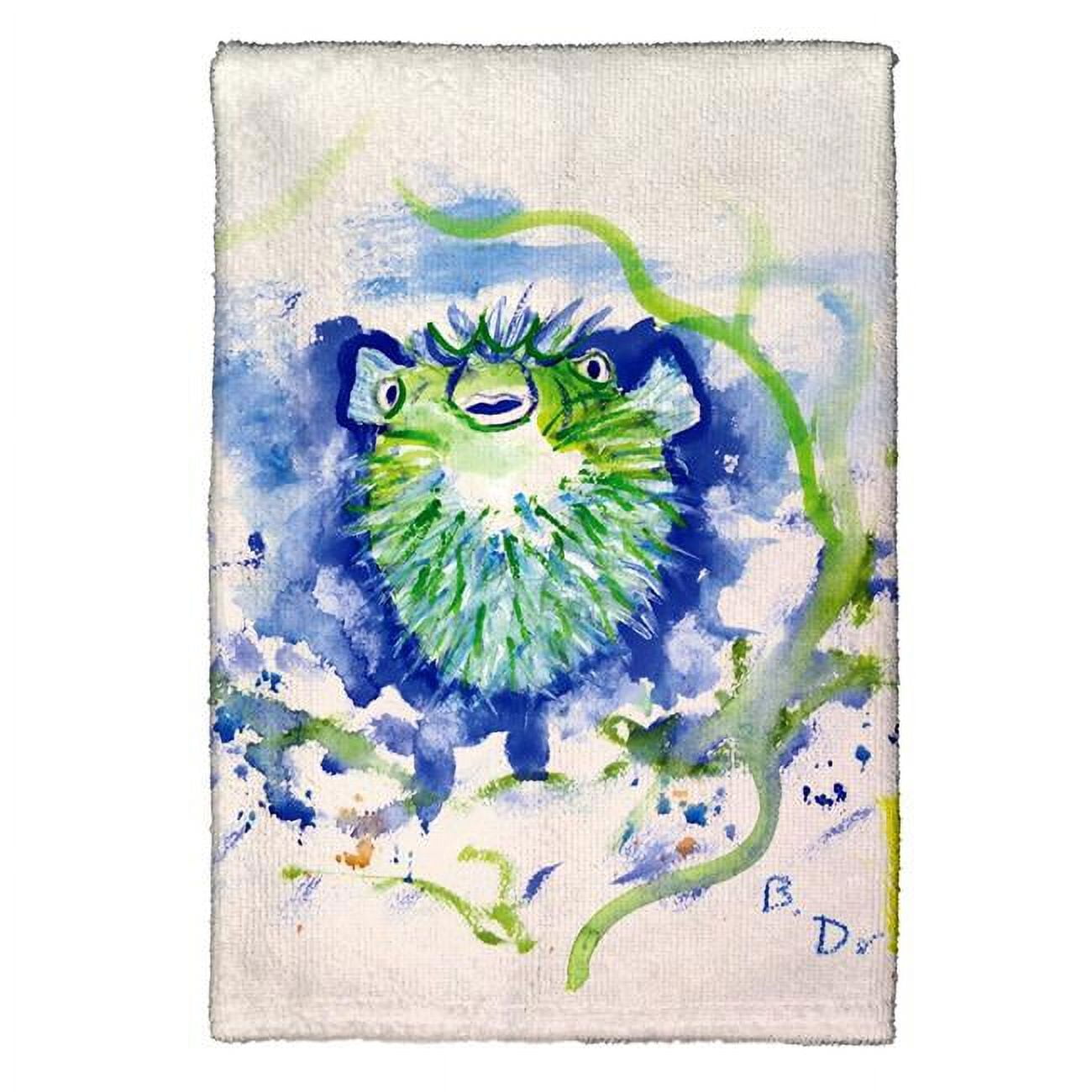 Picture of Betsy Drake KT541 Spiny Puffer Kitchen Towel