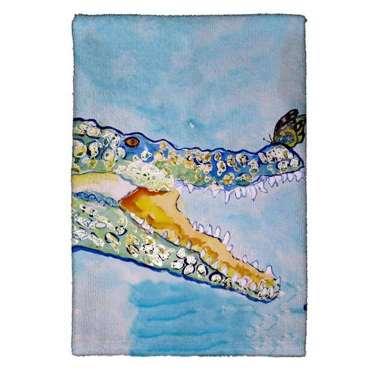 Picture of Betsy Drake KT548 Croc & Butterfly Kitchen Towel