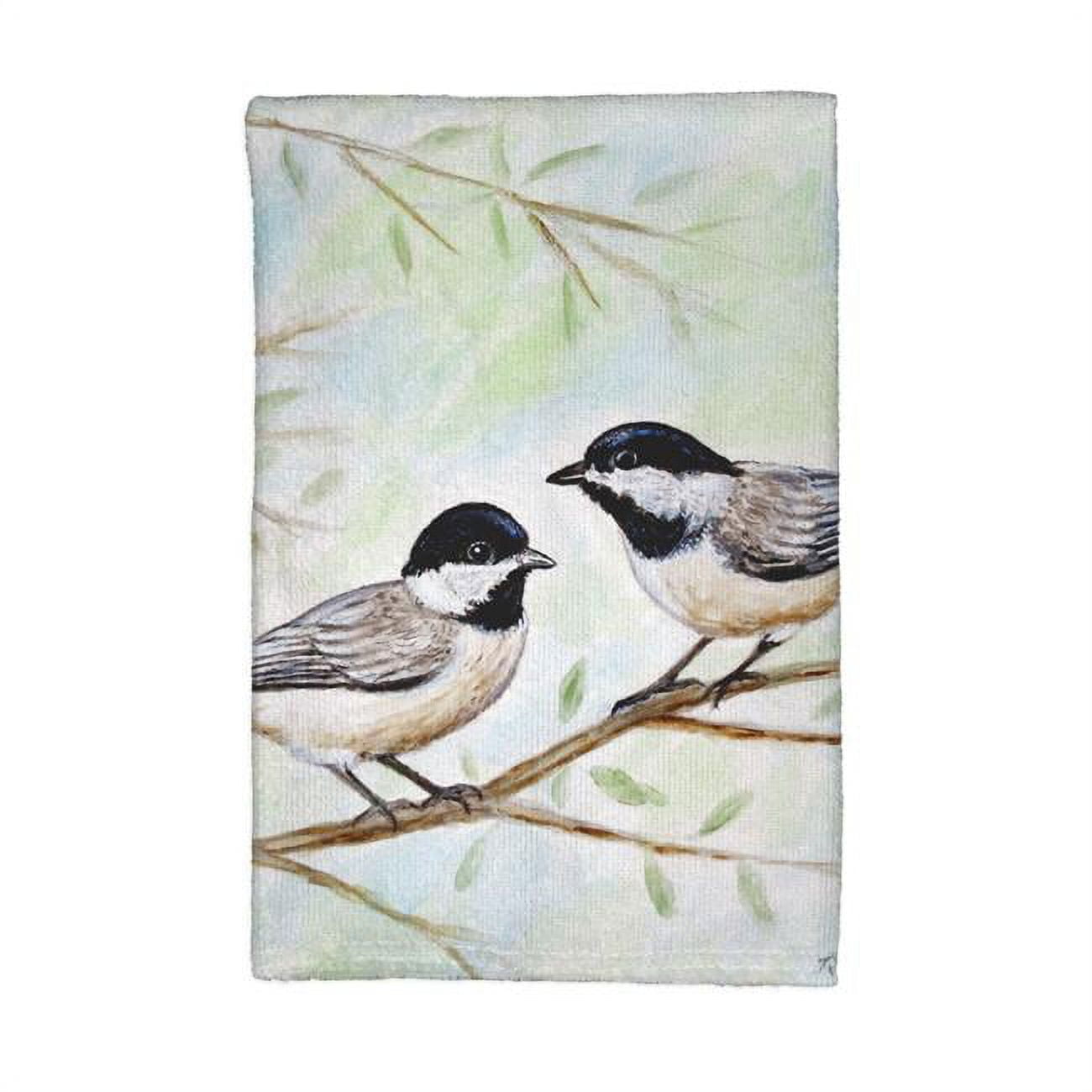 Picture of Betsy Drake KT638 Dicks Chickadees Kitchen Towel