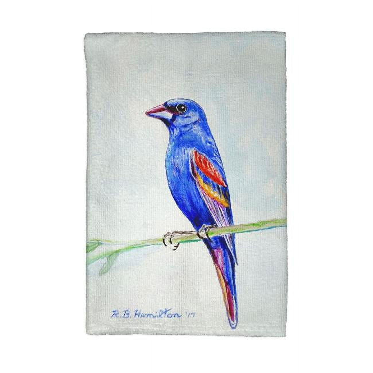 Picture of Betsy Drake KT825 Blue Grosebeak Kitchen Towel