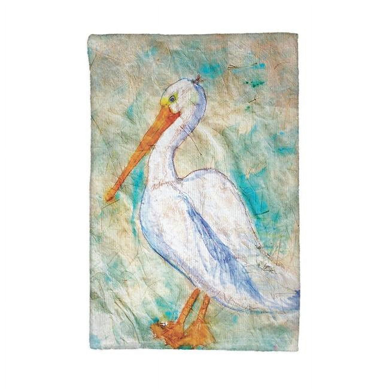 Picture of Betsy Drake KT948 Pelican on Rice Kitchen Towel
