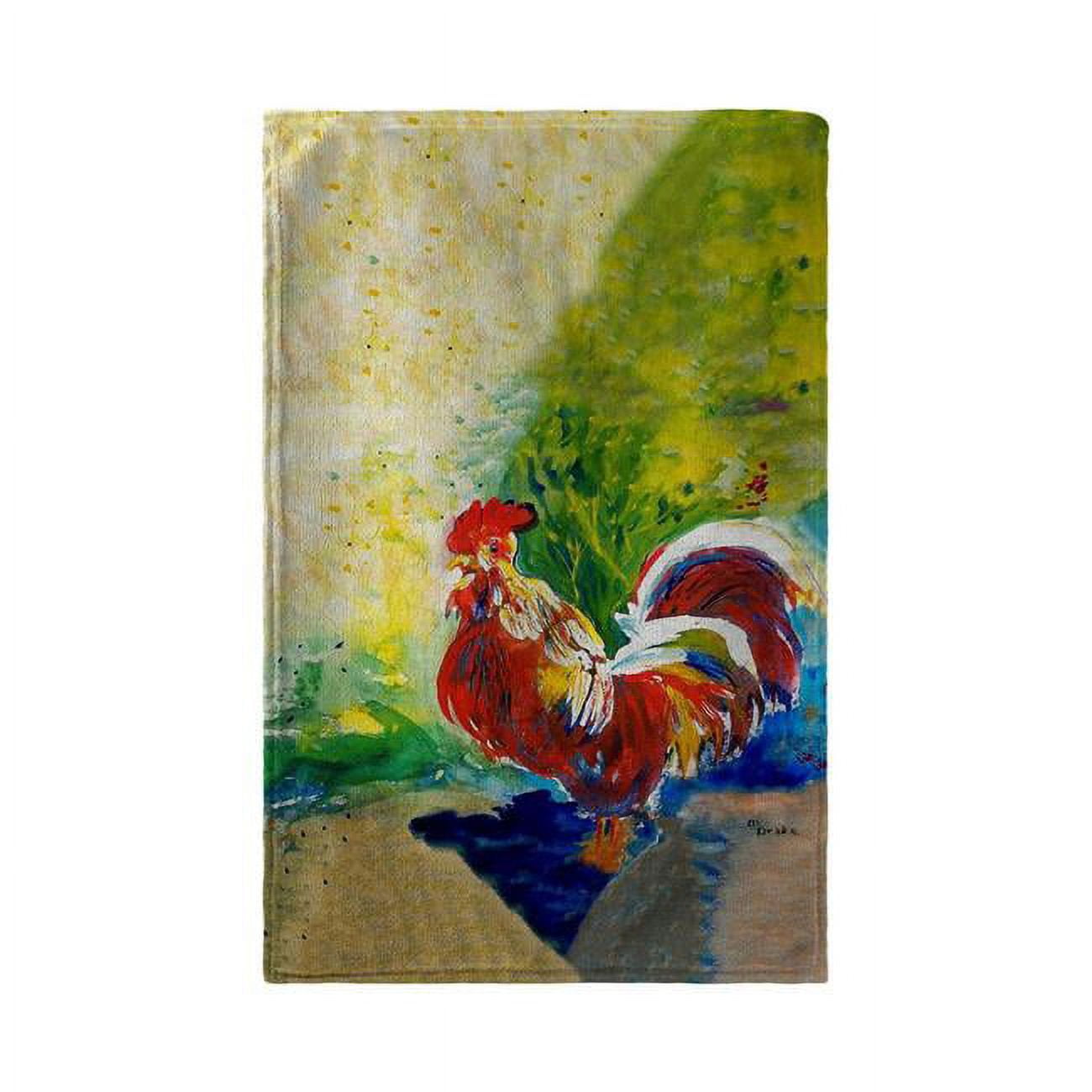 Red Rooster Beach Towel - 30 x 50 in.