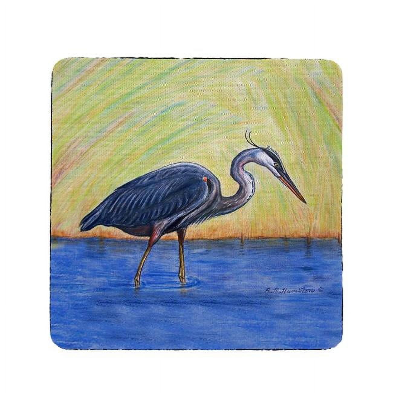 Picture of Betsy Drake CT027 Blue Heron Coaster - Set of 4