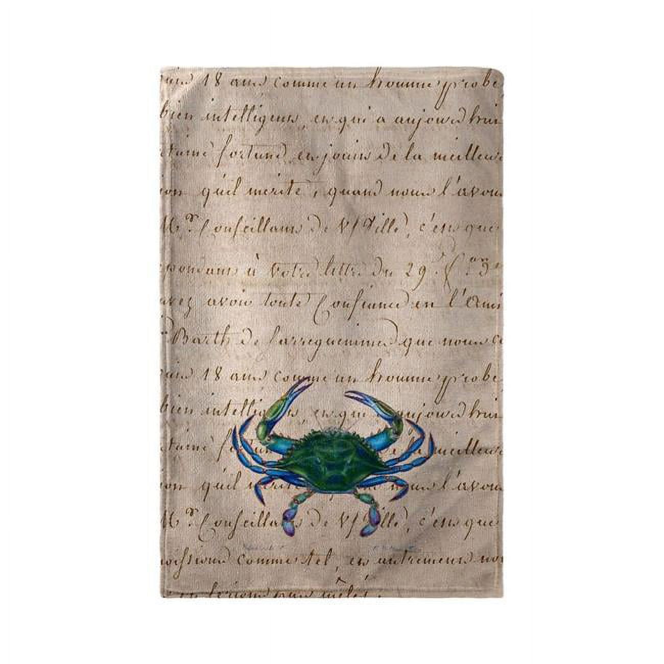 Male Blue Crab Beach Towel - 30 x 50 in.