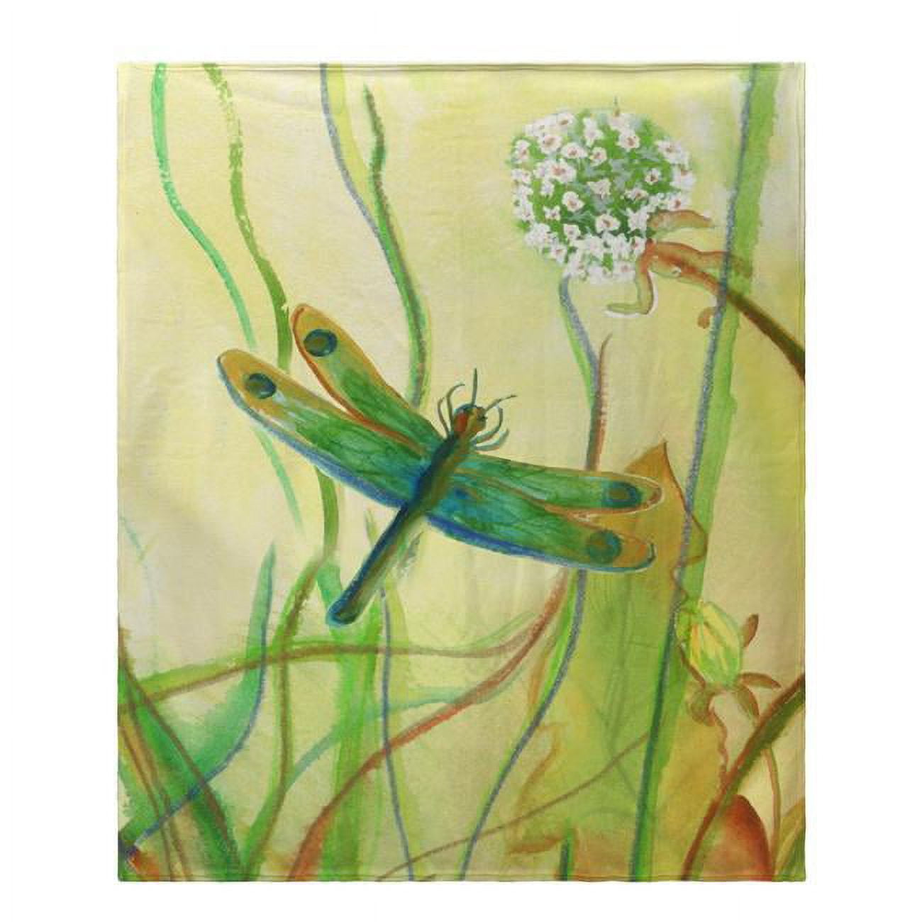 Picture of Betsy Drake BK187 Dragonfly Fleece Throw