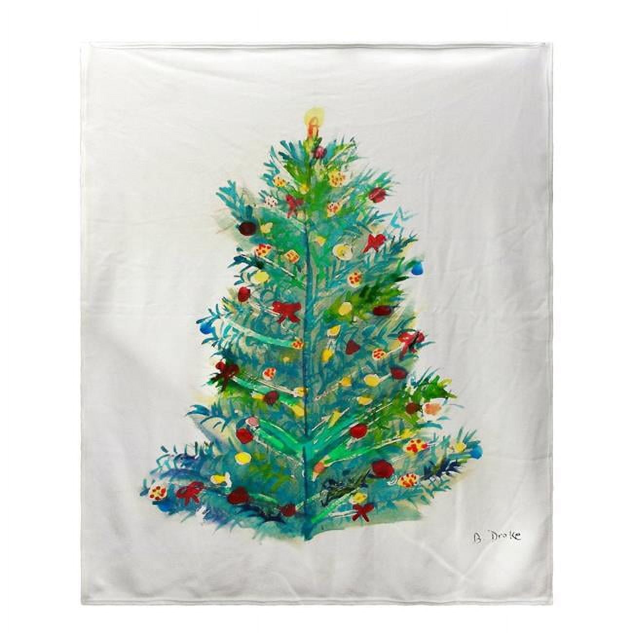 Picture of Betsy Drake BK905A Christmas Tree Fleece Throw