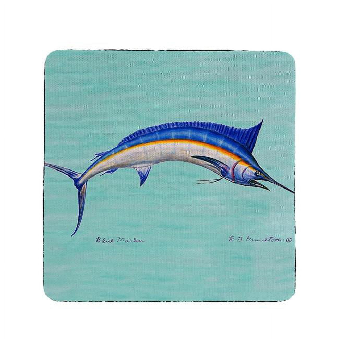 Picture of Betsy Drake CT015C Blue Marlin Coaster - Set of 4