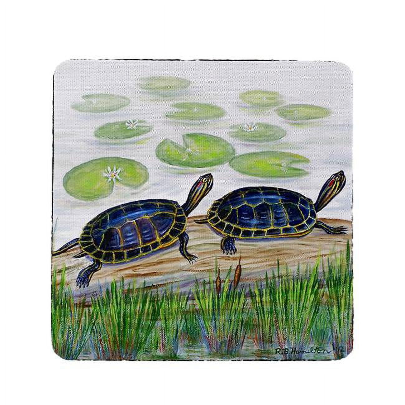 Picture of Betsy Drake CT045 Two Turtles Coaster - Set of 4