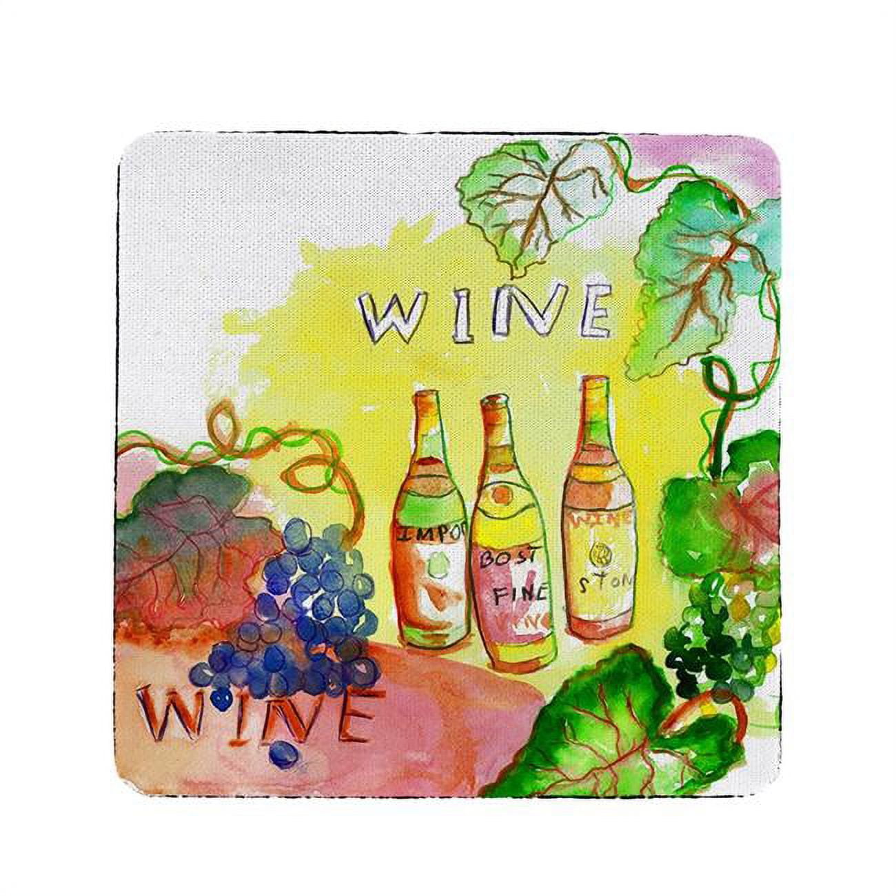 Picture of Betsy Drake CT078 Wine Bottles Coaster - Set of 4