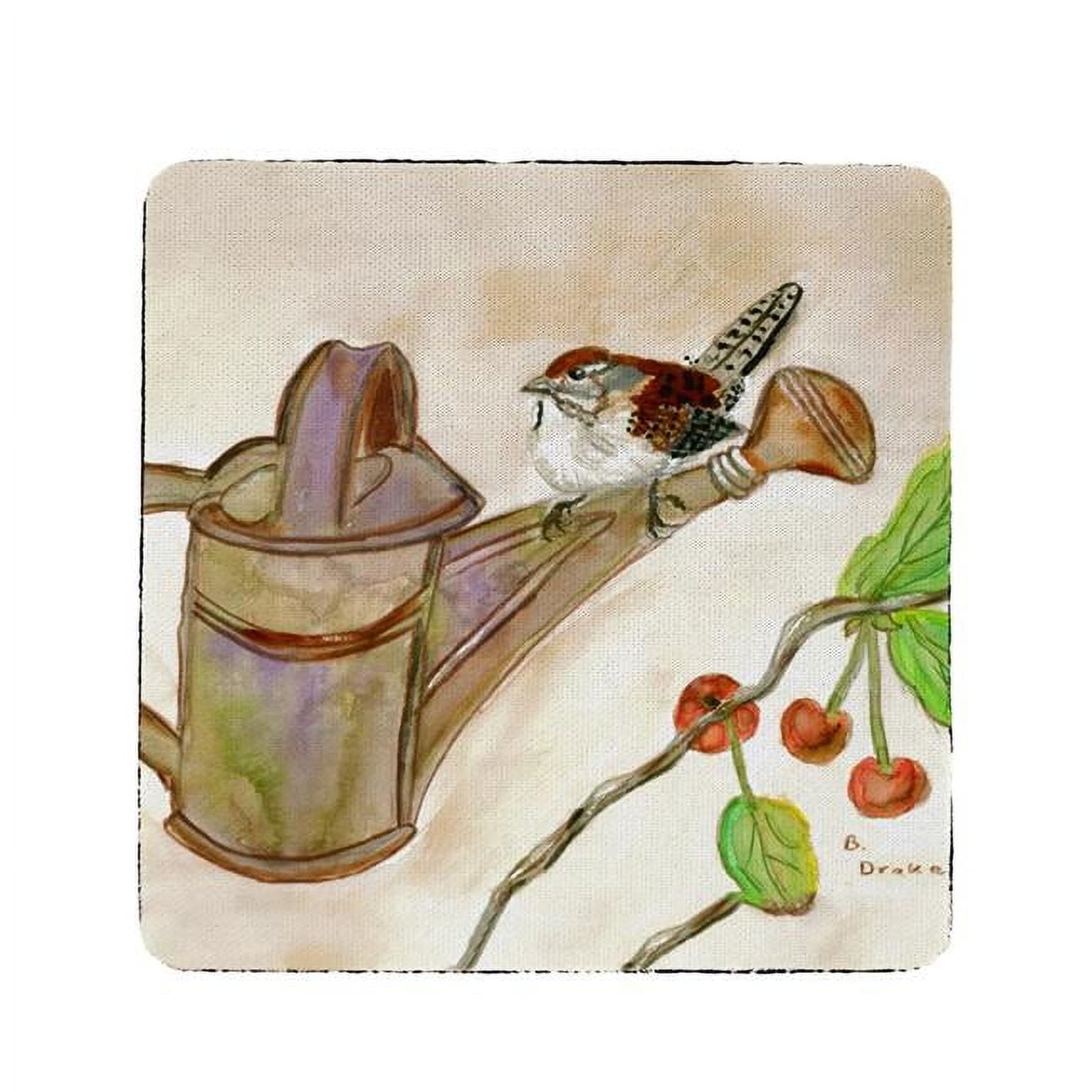 Picture of Betsy Drake CT268 Carolina Wren Coaster - Set of 4