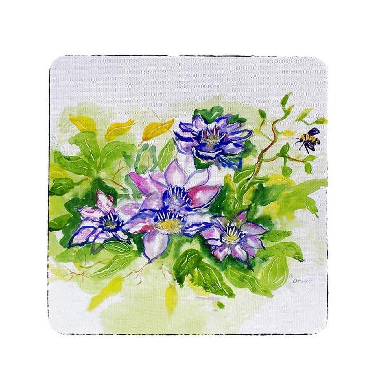 Picture of Betsy Drake CT284 Clematis Coaster - Set of 4