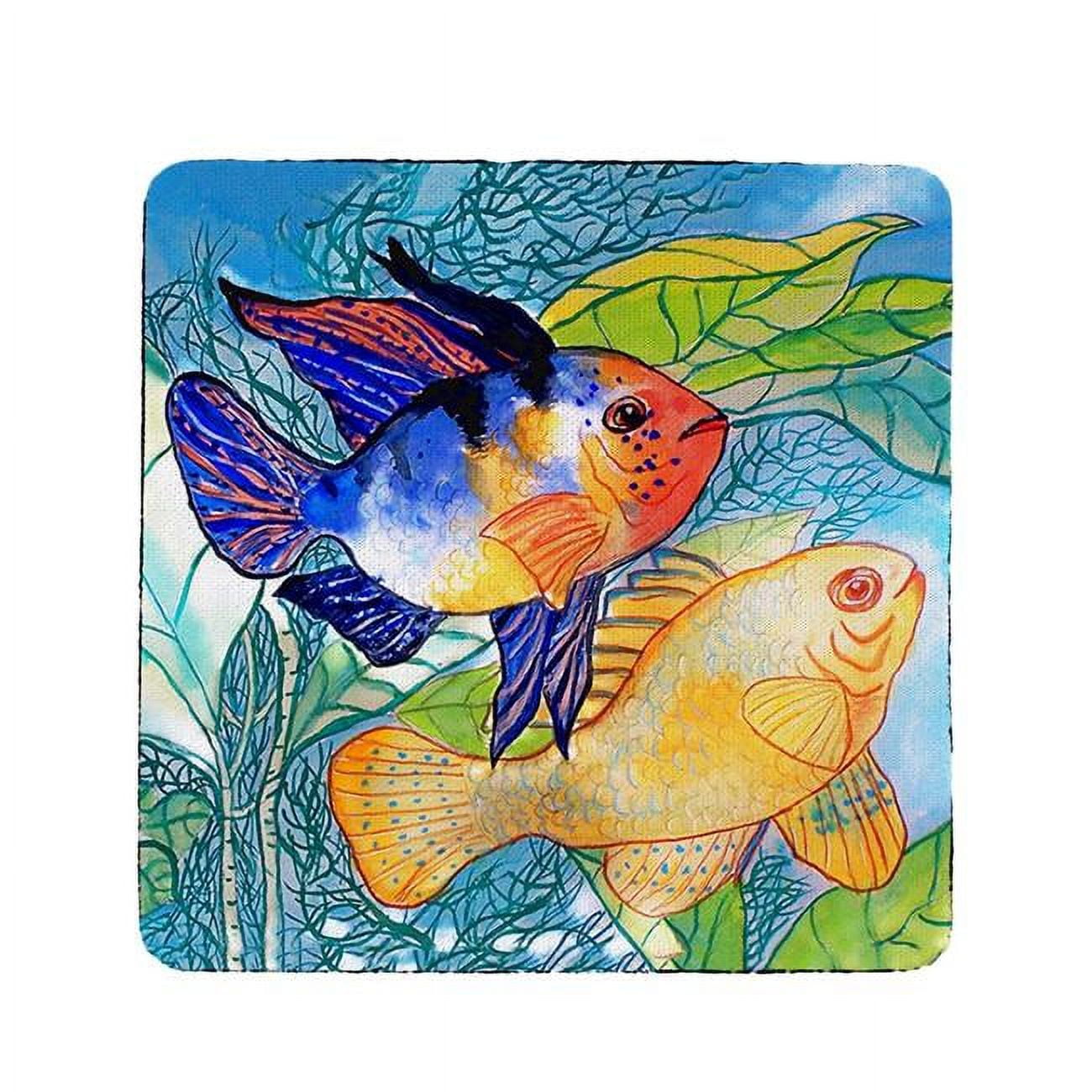 Picture of Betsy Drake CT300 Two Fish Coaster - Set of 4