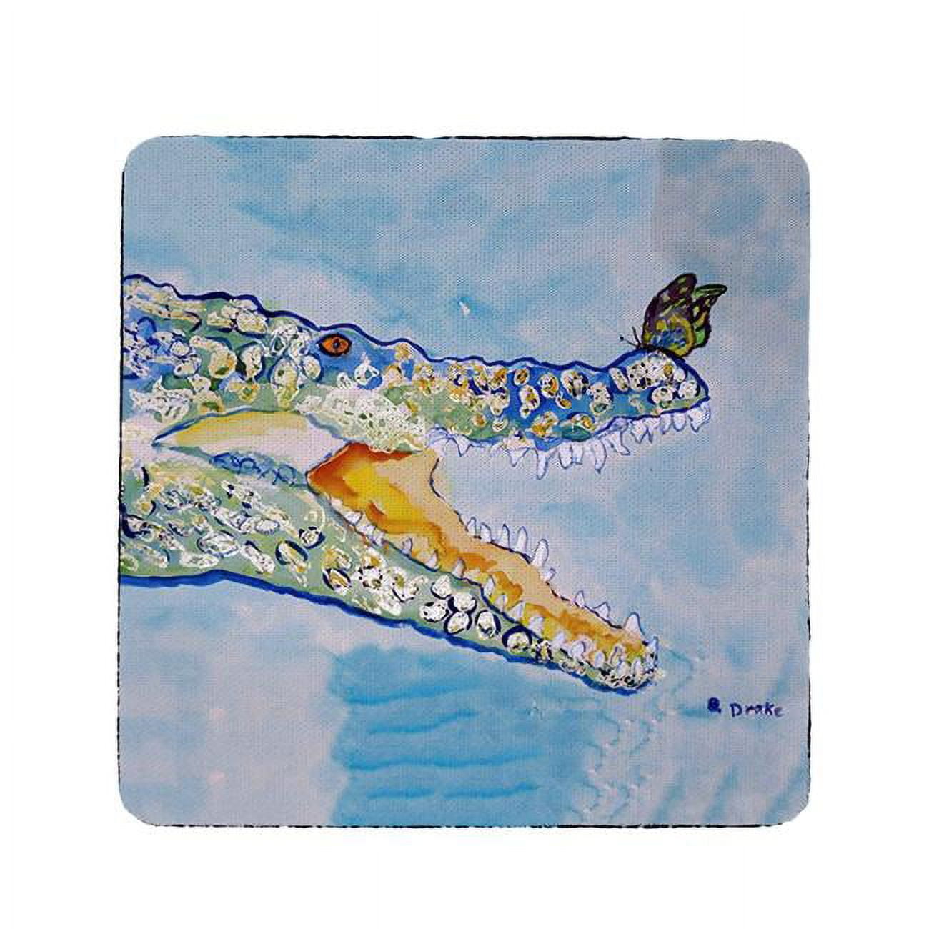 Picture of Betsy Drake CT548 Croc & Butterfly Coaster - Set of 4