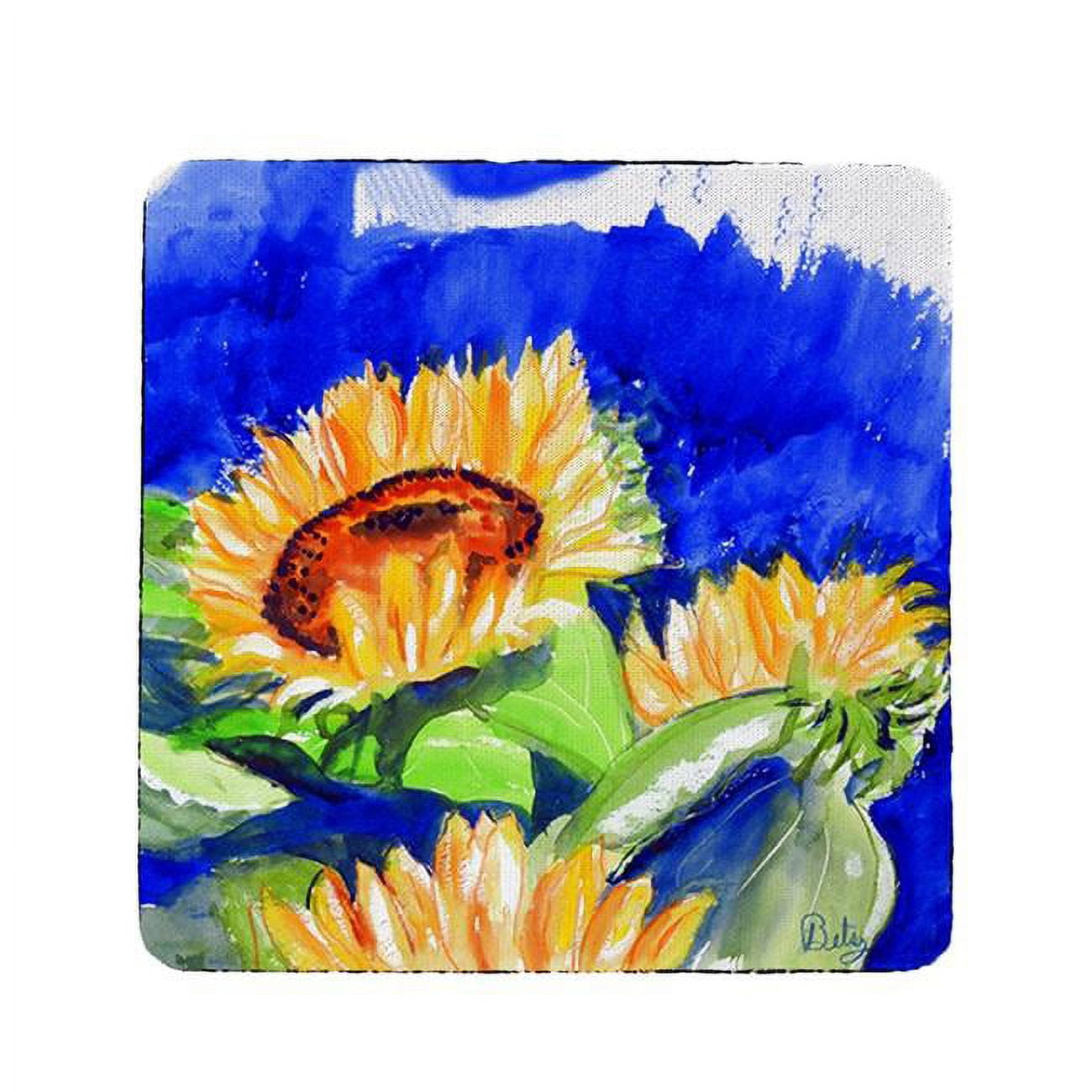 Picture of Betsy Drake CT775 Rising Sunflower Coaster - Set of 4