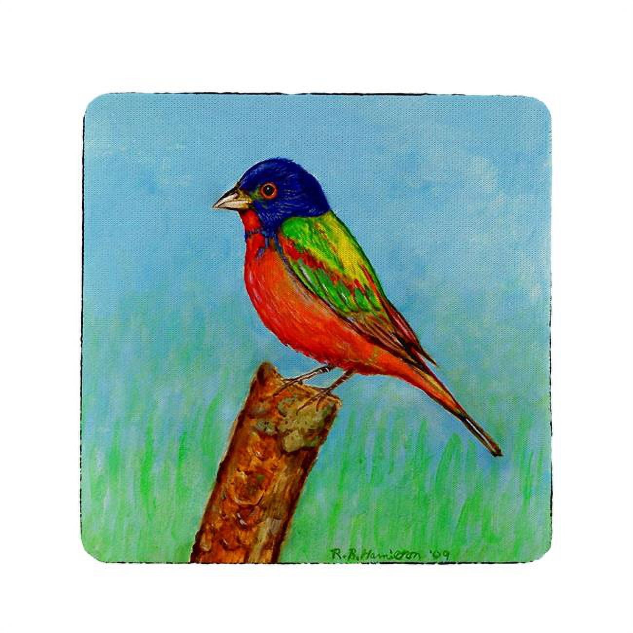 Picture of Betsy Drake CT920 Painted Bunting Coaster - Set of 4