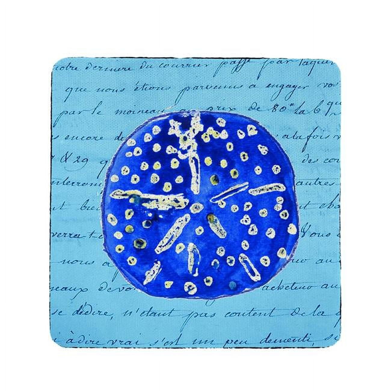 Picture of Betsy Drake CT989 Blue Sand Dollar Coaster - Set of 4