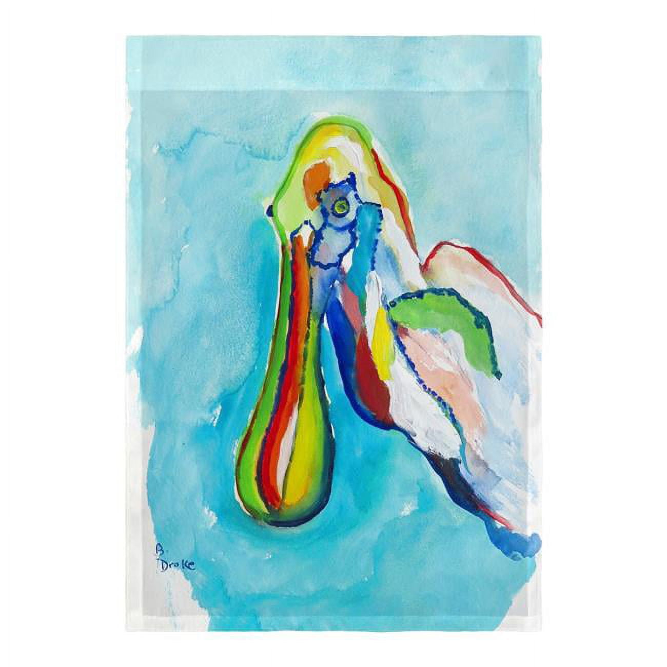 Spoonbill Head Flag - 12.5 x 18 in.