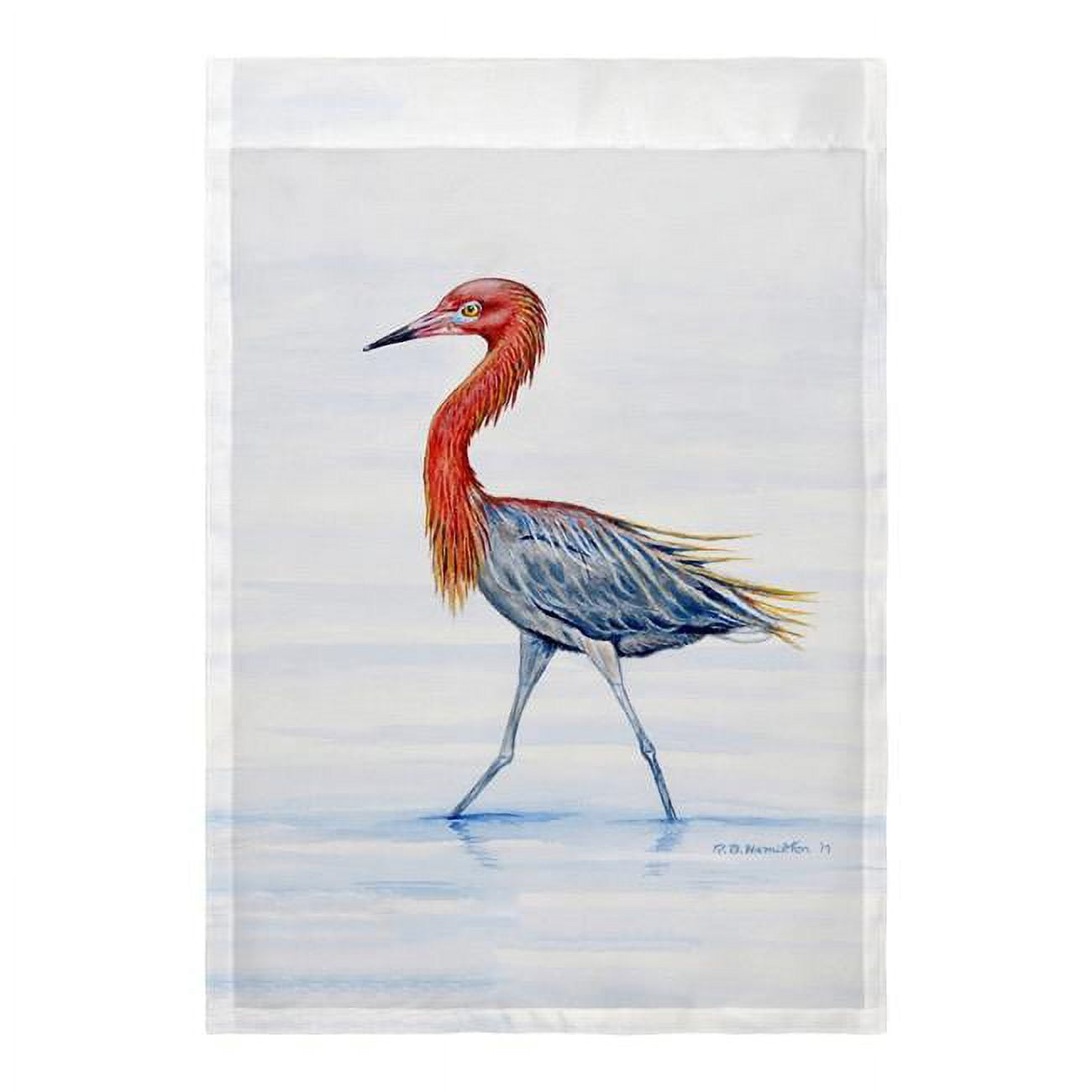 Reddish Egret Flag - 12.5 x 18 in.