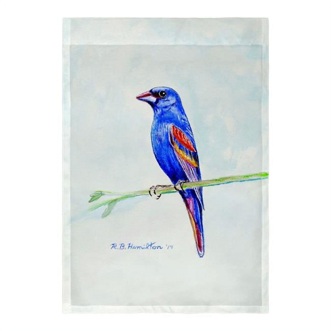 Blue Grosebeak Flag - 12.5 x 18 in.