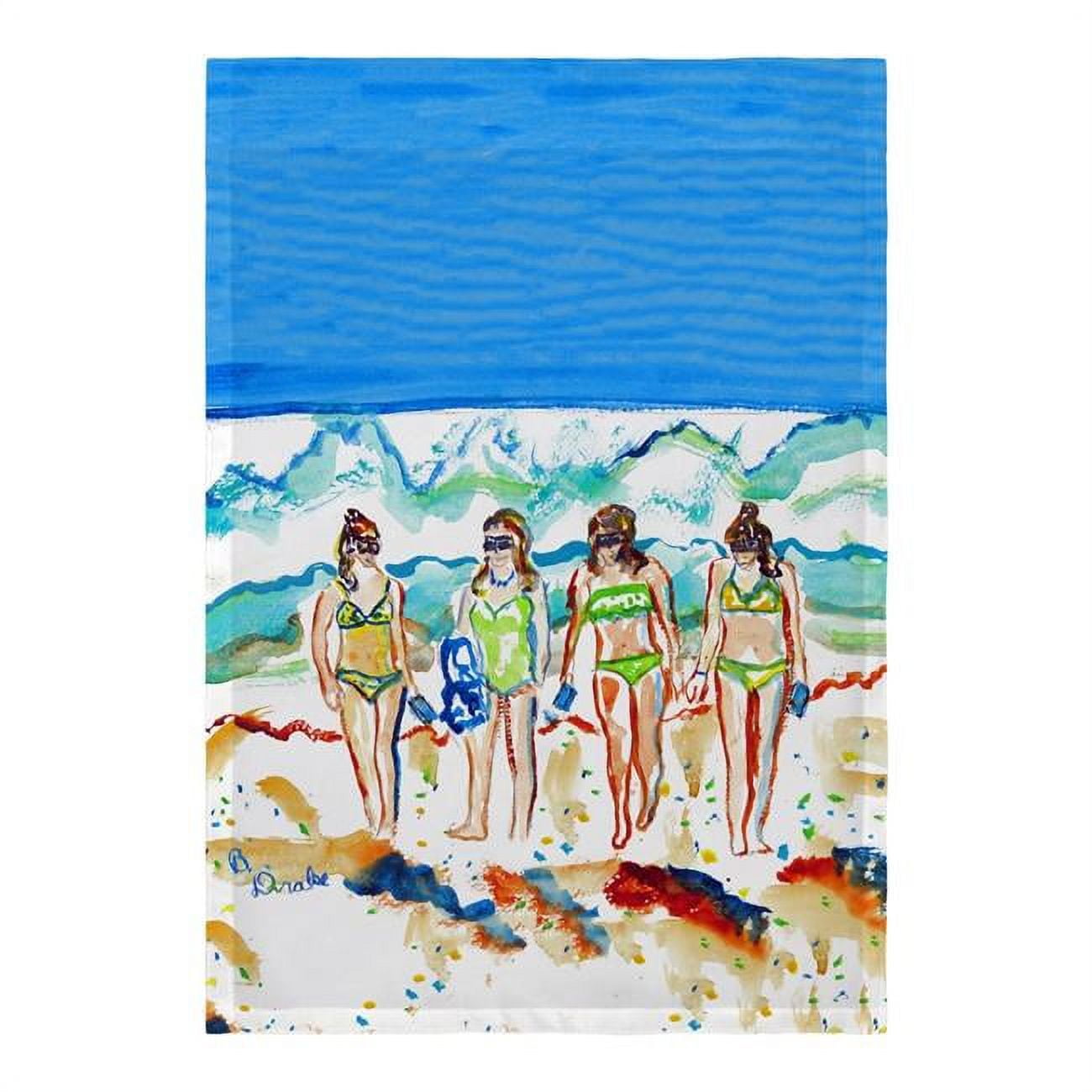 Girls Walking Flag - 12.5 x 18 in.