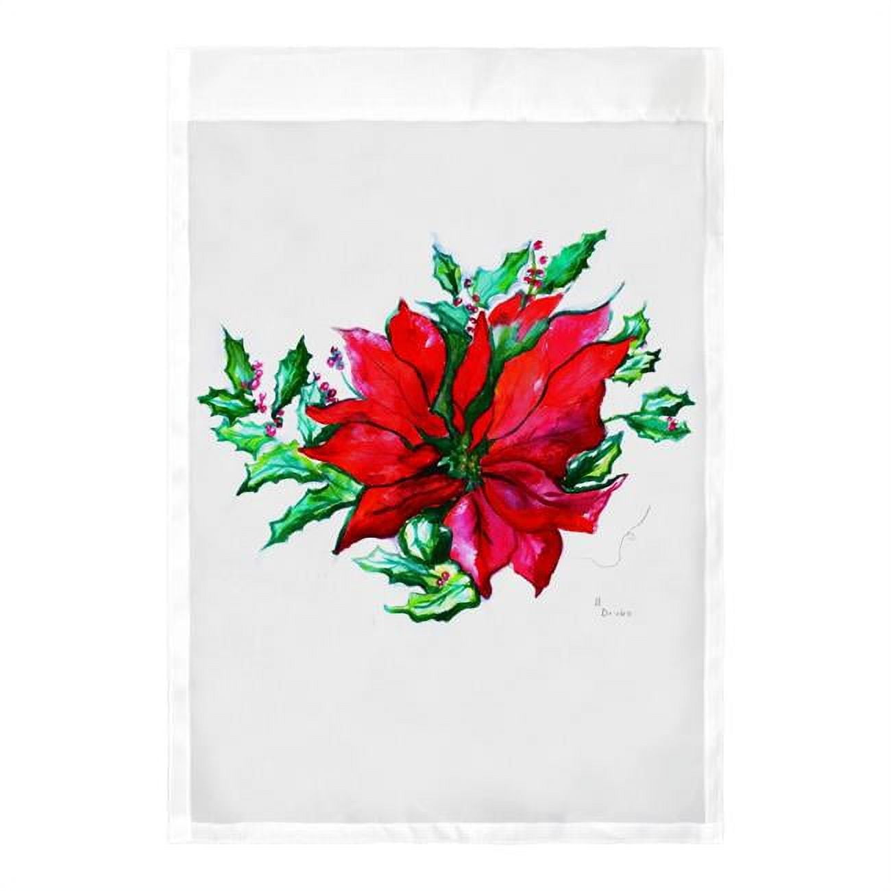 Poinsettia Flag - 12.5 x 18 in.