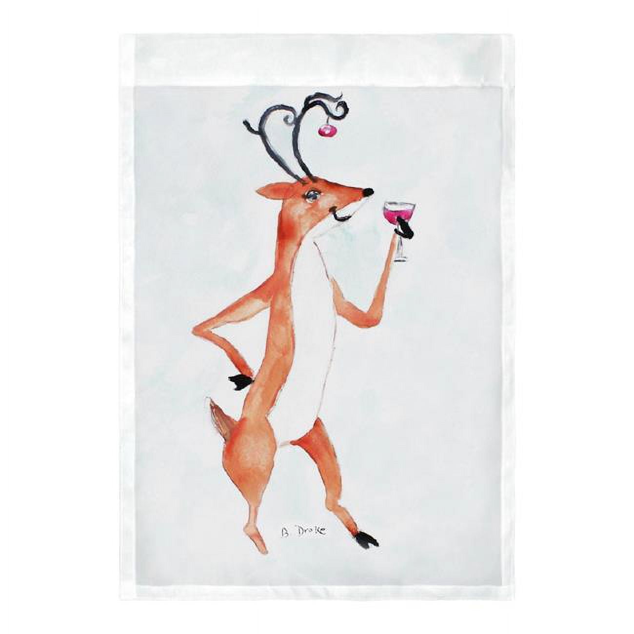 Deer Party Flag - 12.5 x 18 in.