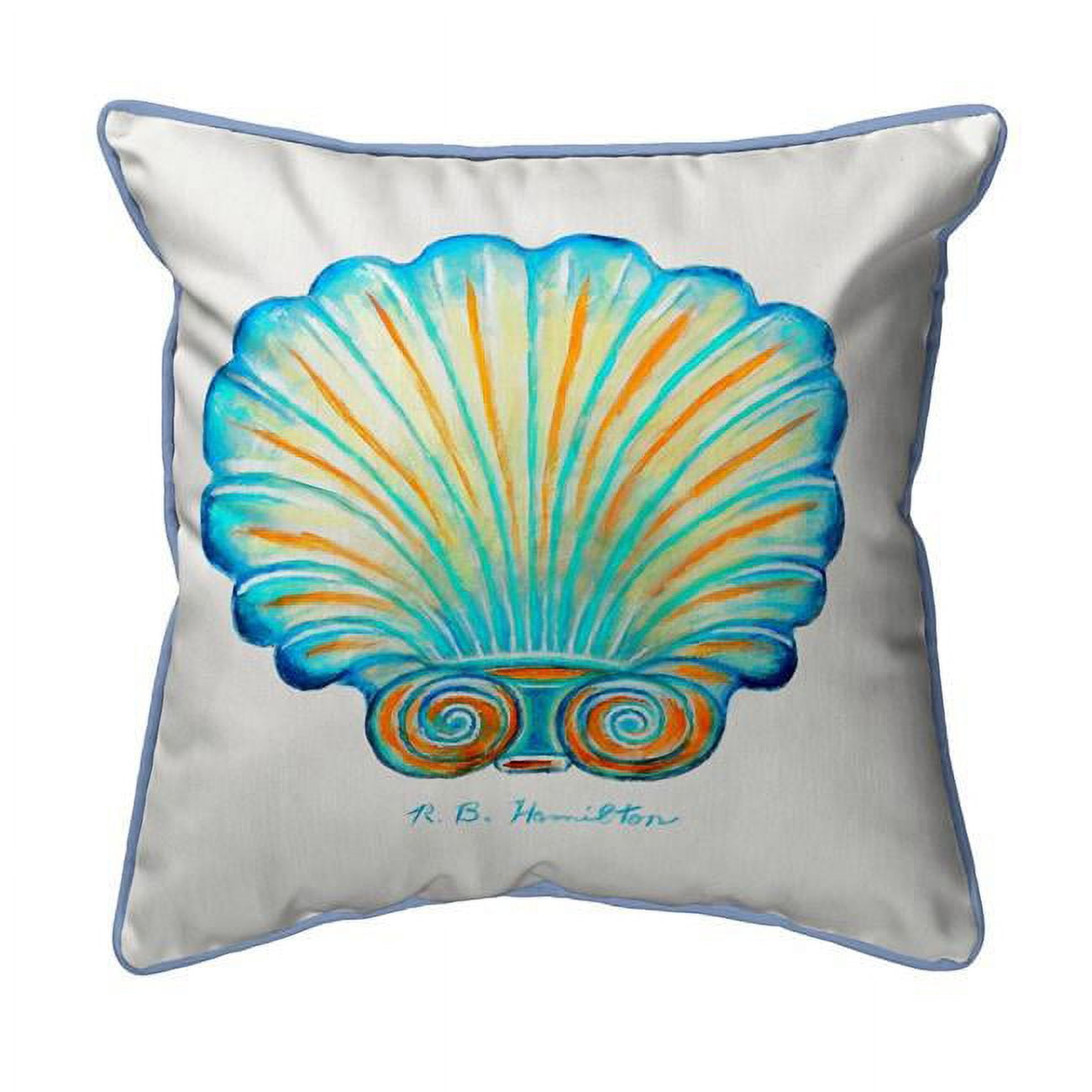 Rays Scallop Extra Large Zippered Pillow - 22 x 22 in.