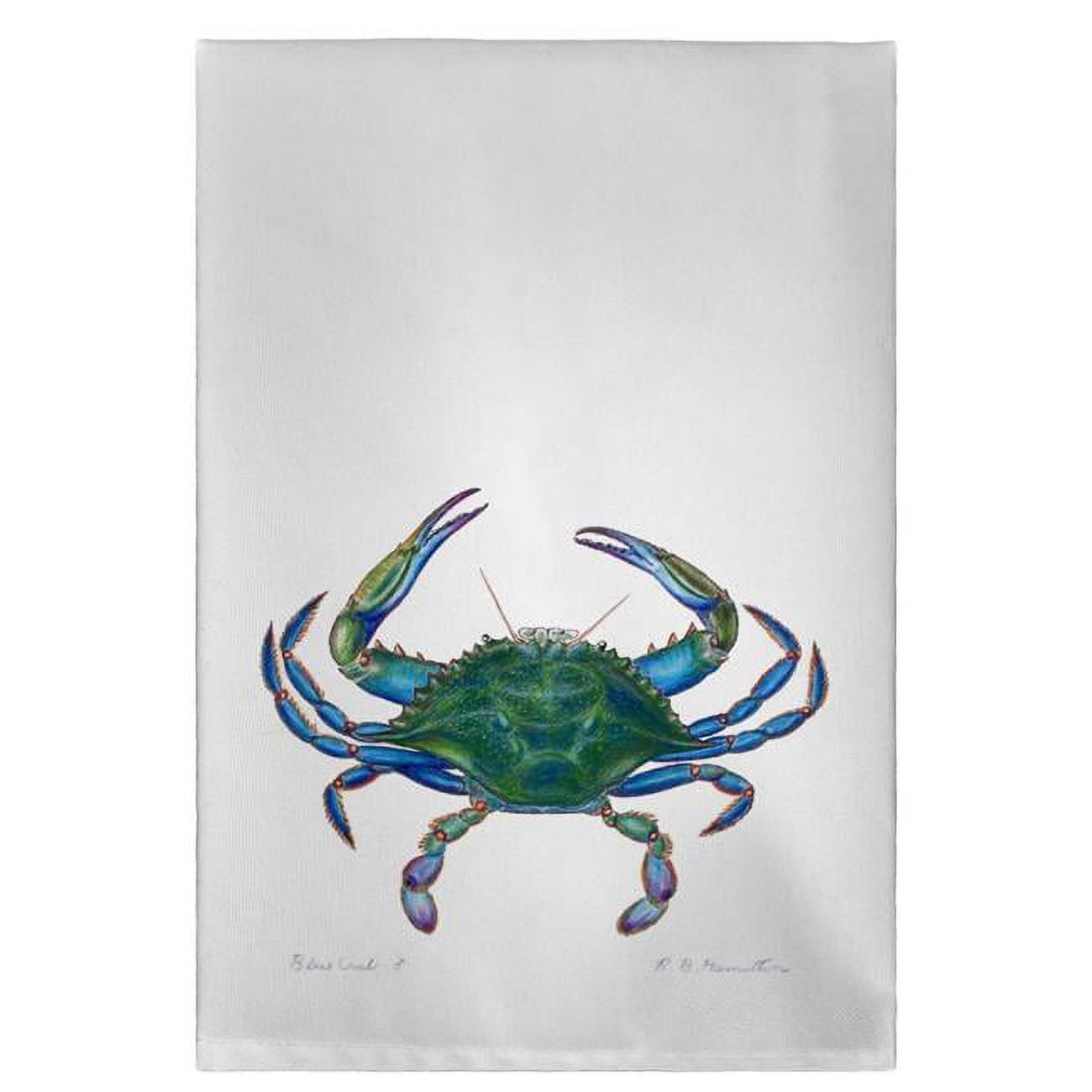 Male Blue Crab Guest Towel - 20 x 20 in.