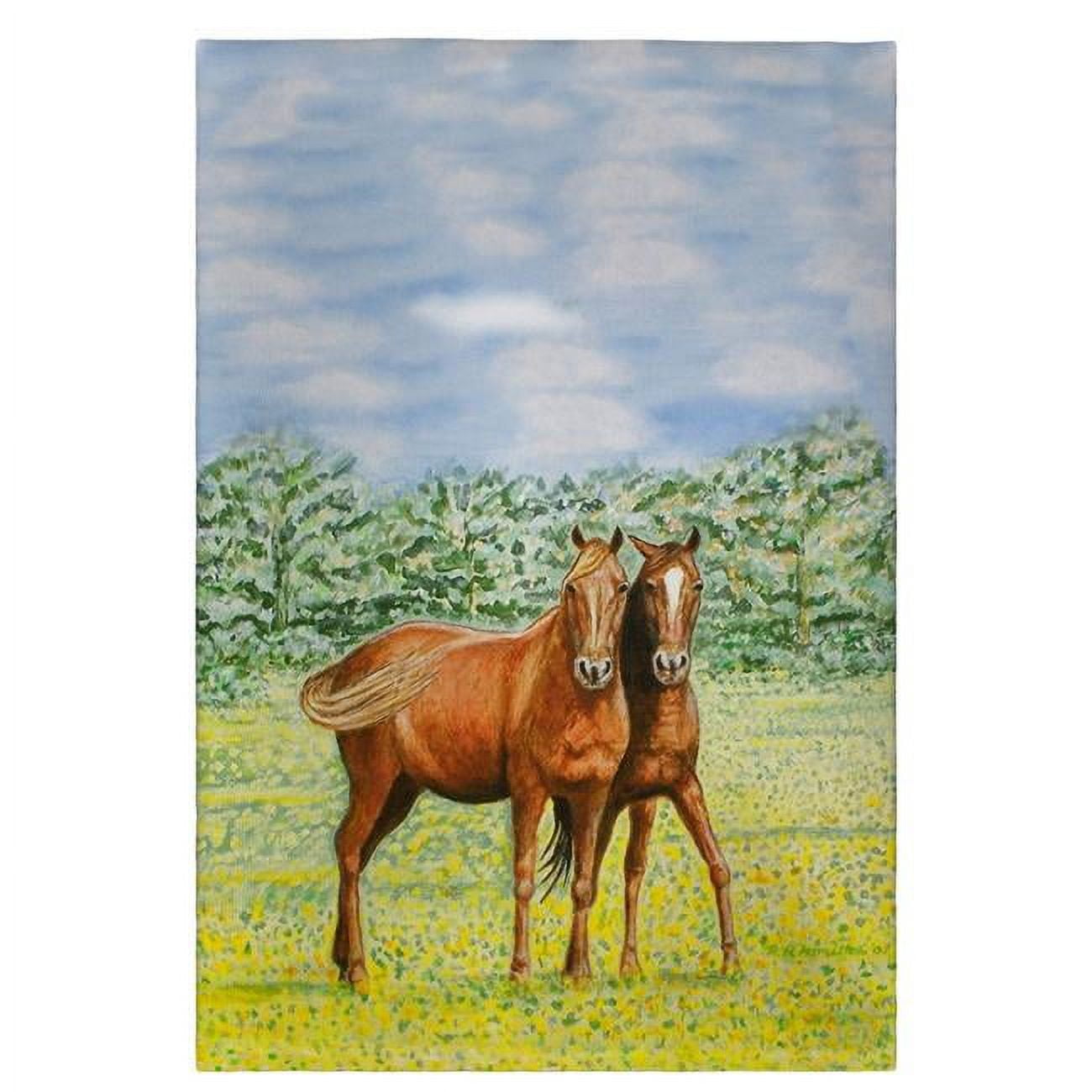 Two Horses Guest Towel - 20 x 20 in.
