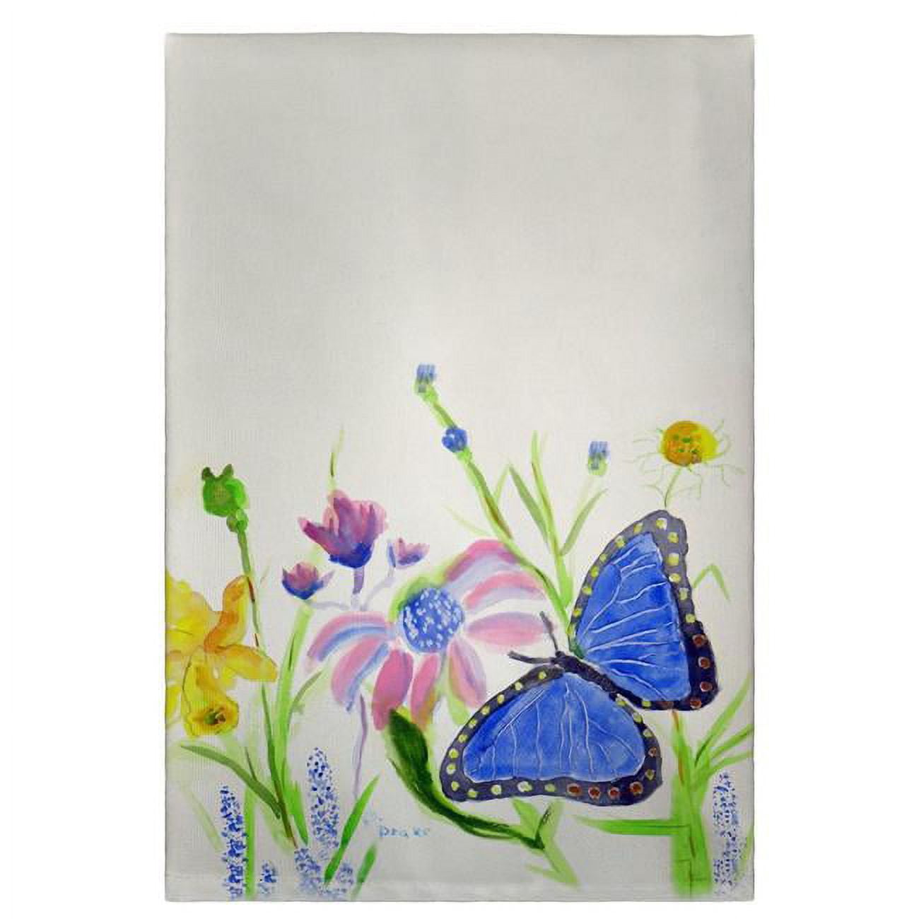 Blue Morpho Guest Towel - 20 x 20 in.