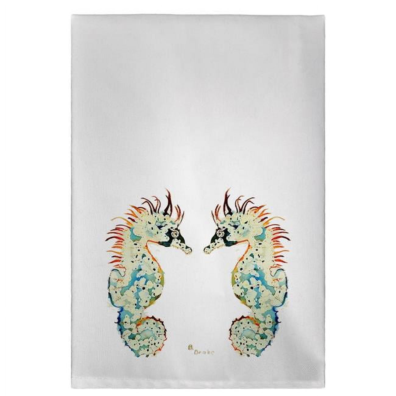 Seahorses Guest Towel - 20 x 20 in.