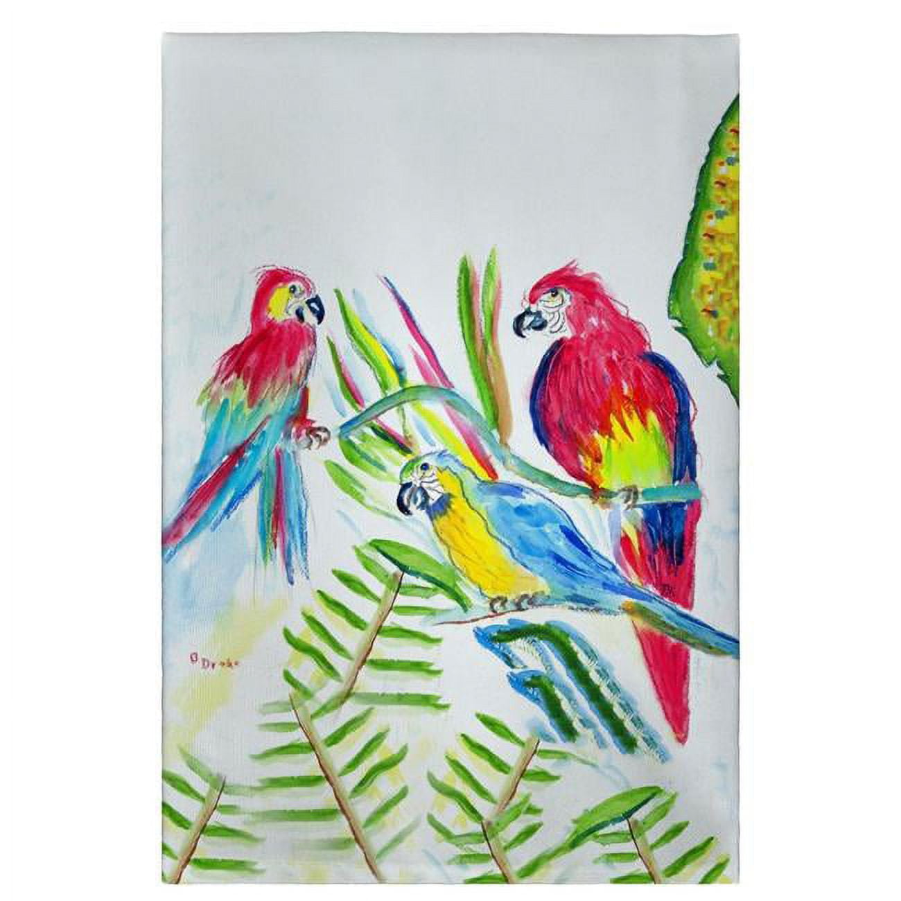 Three Parrots Guest Towel - 20 x 20 in.