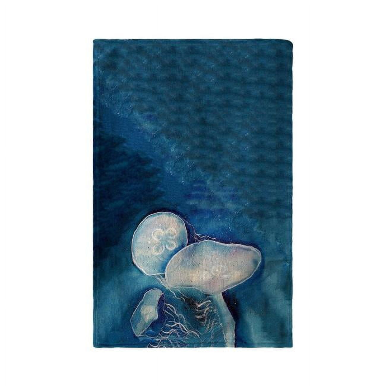 30 x 50 in. Blue Jellyfish Beach Towel