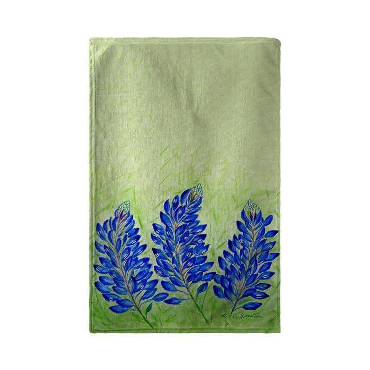 30 x 50 in. Blue Bonnets Beach Towel