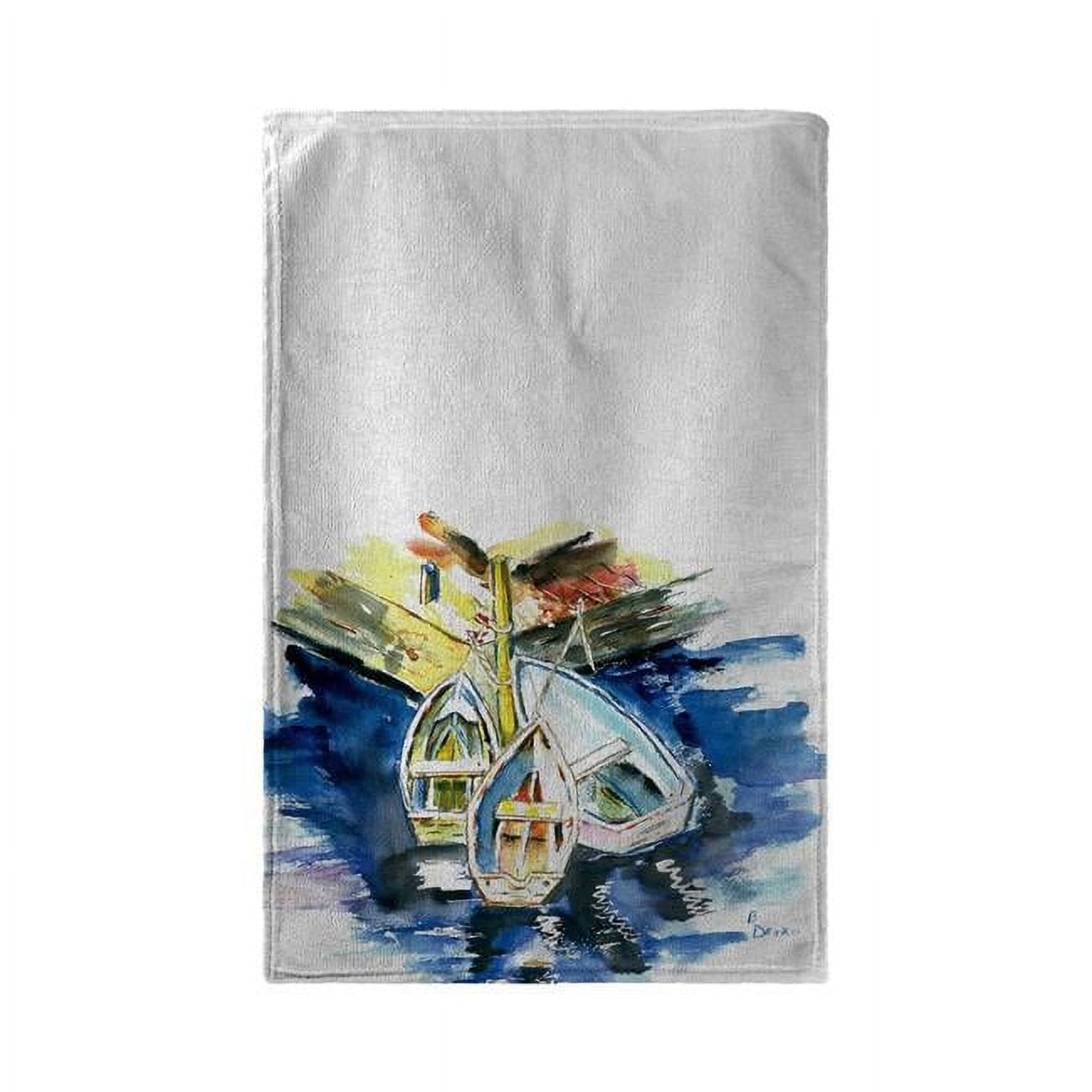 30 x 50 in. Three Row Boats Beach Towel