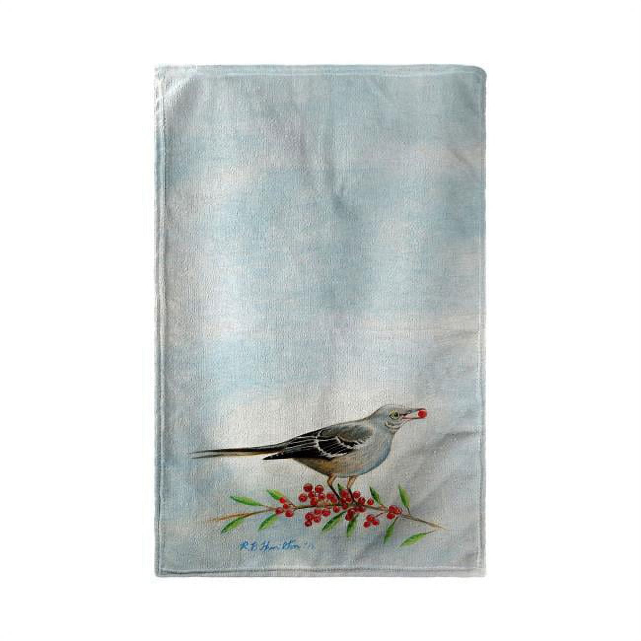 30 x 50 in. Mockingbird & Berries Beach Towel