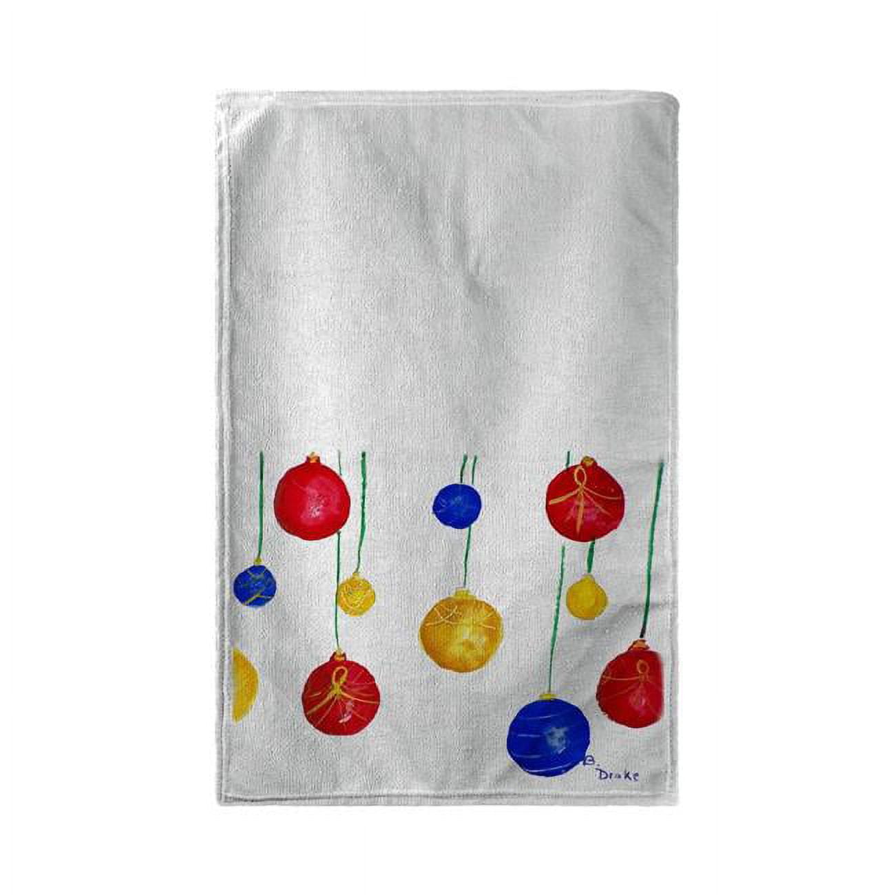 30 x 50 in. Christmas Ornaments Beach Towel