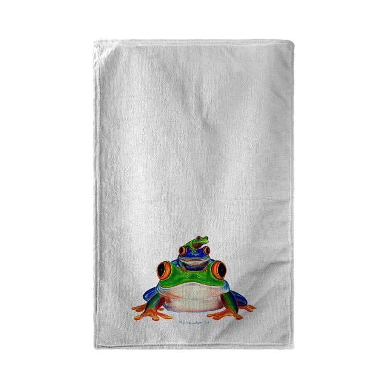 30 x 50 in. Stacked Frogs Beach Towel