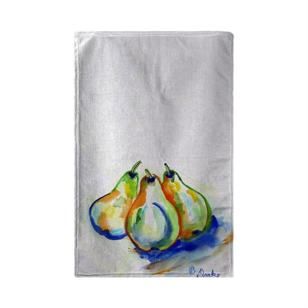 30 x 50 in. Three Pears Beach Towel