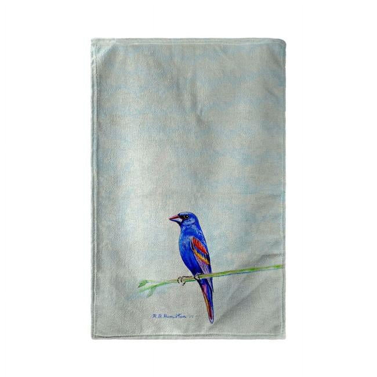 30 x 50 in. Blue Grosebeak Beach Towel