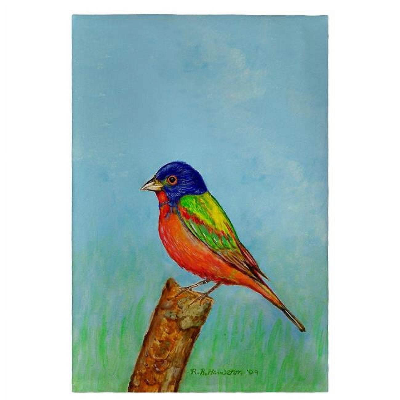 20 x 20 in. Painted Bunting Guest Towel