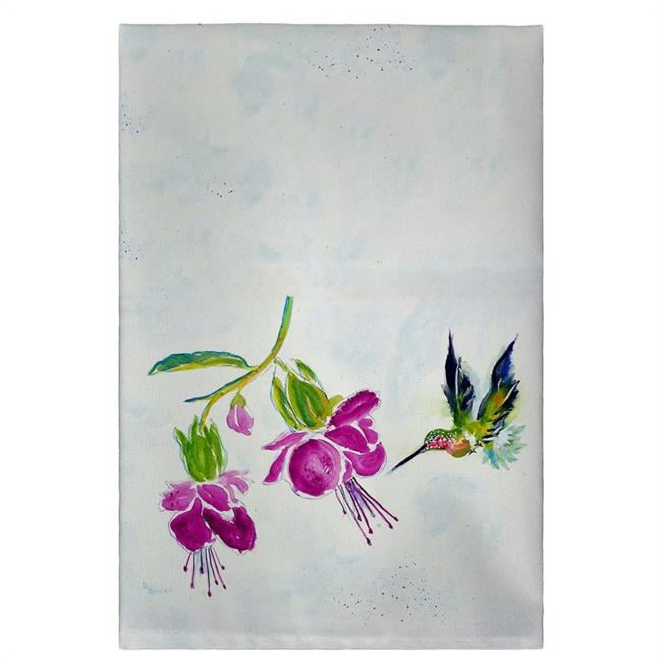 20 x 20 in. Purple Hummingbird Guest Towel