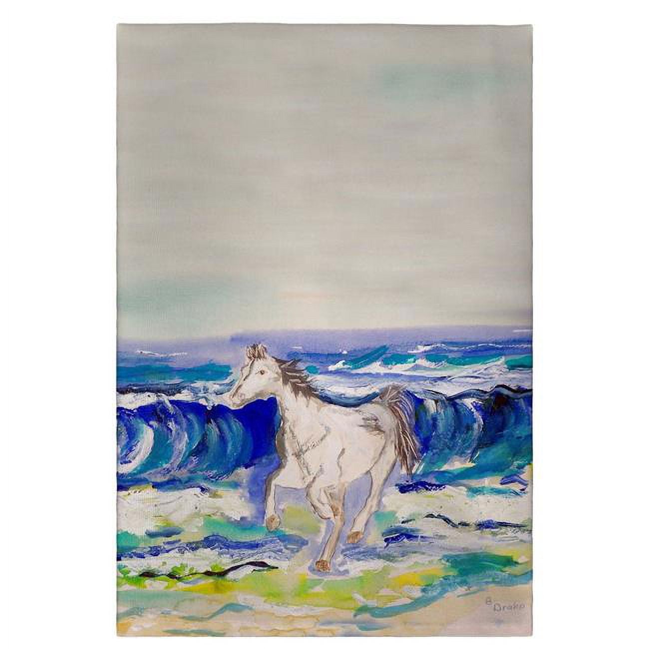 20 x 20 in. Horse & Surf Guest Towel