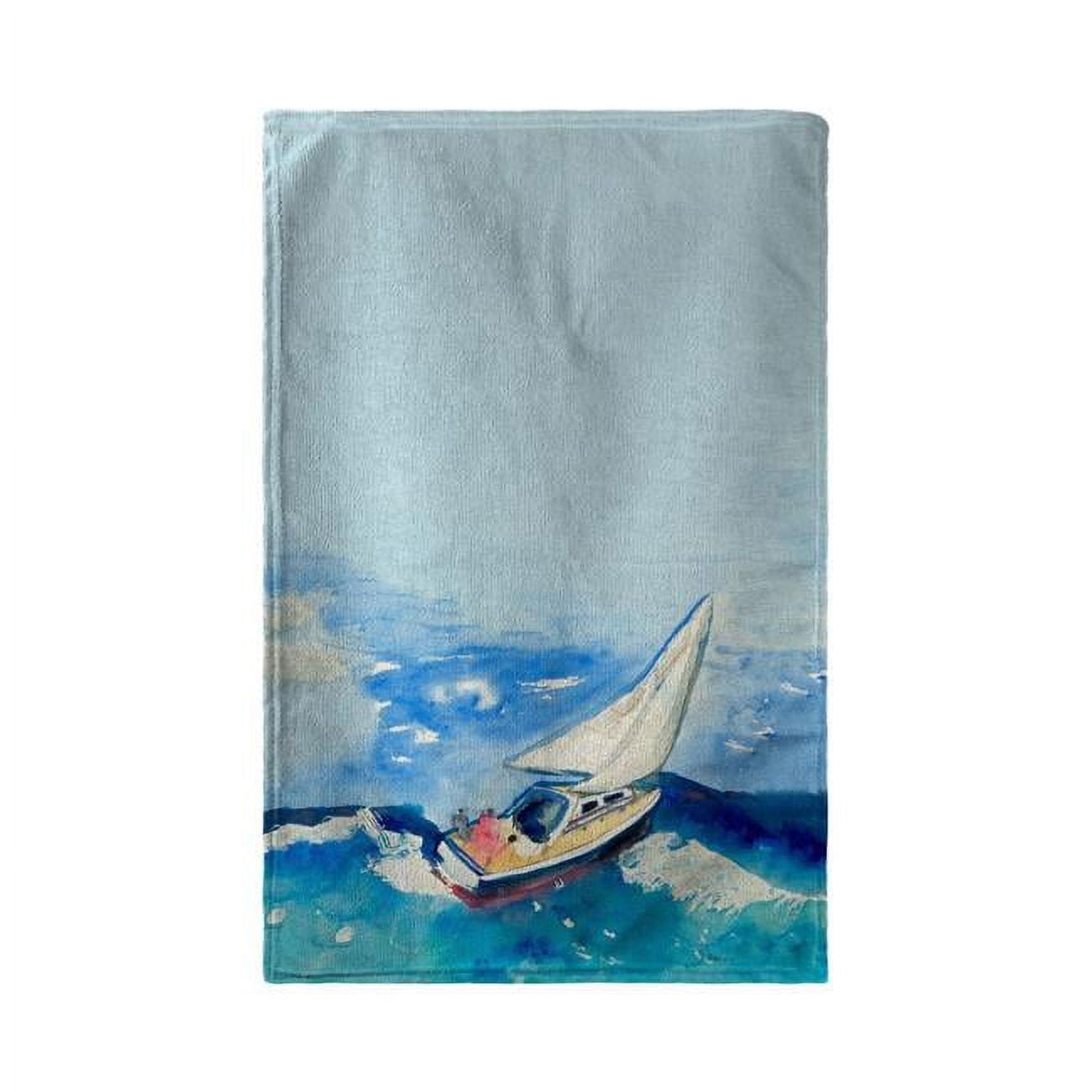 Picture of Betsy Drake KT257 16 x 25 in. Sailboat Kitchen Towel