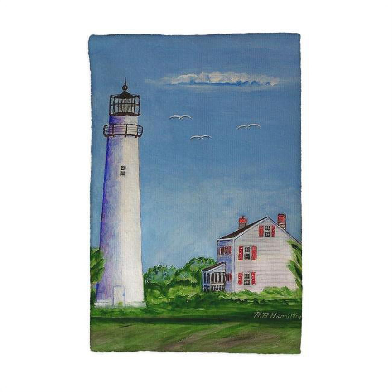 Picture of Betsy Drake KT993 16 x 25 in. Fenwich Island Lighthouse Kitchen Towel