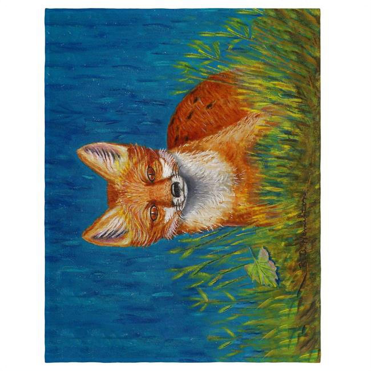 Picture of Betsy Drake PM139 14 x 18 in. Red Fox Place Mat - Set of 4