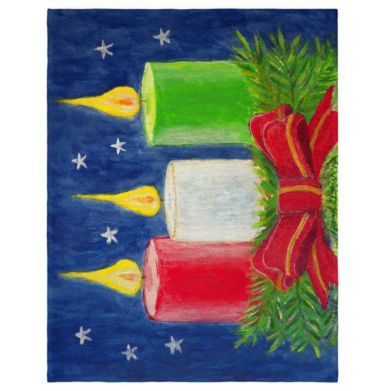 Picture of Betsy Drake PM255 14 x 18 in. Christmas Candles Place Mat - Set of 4